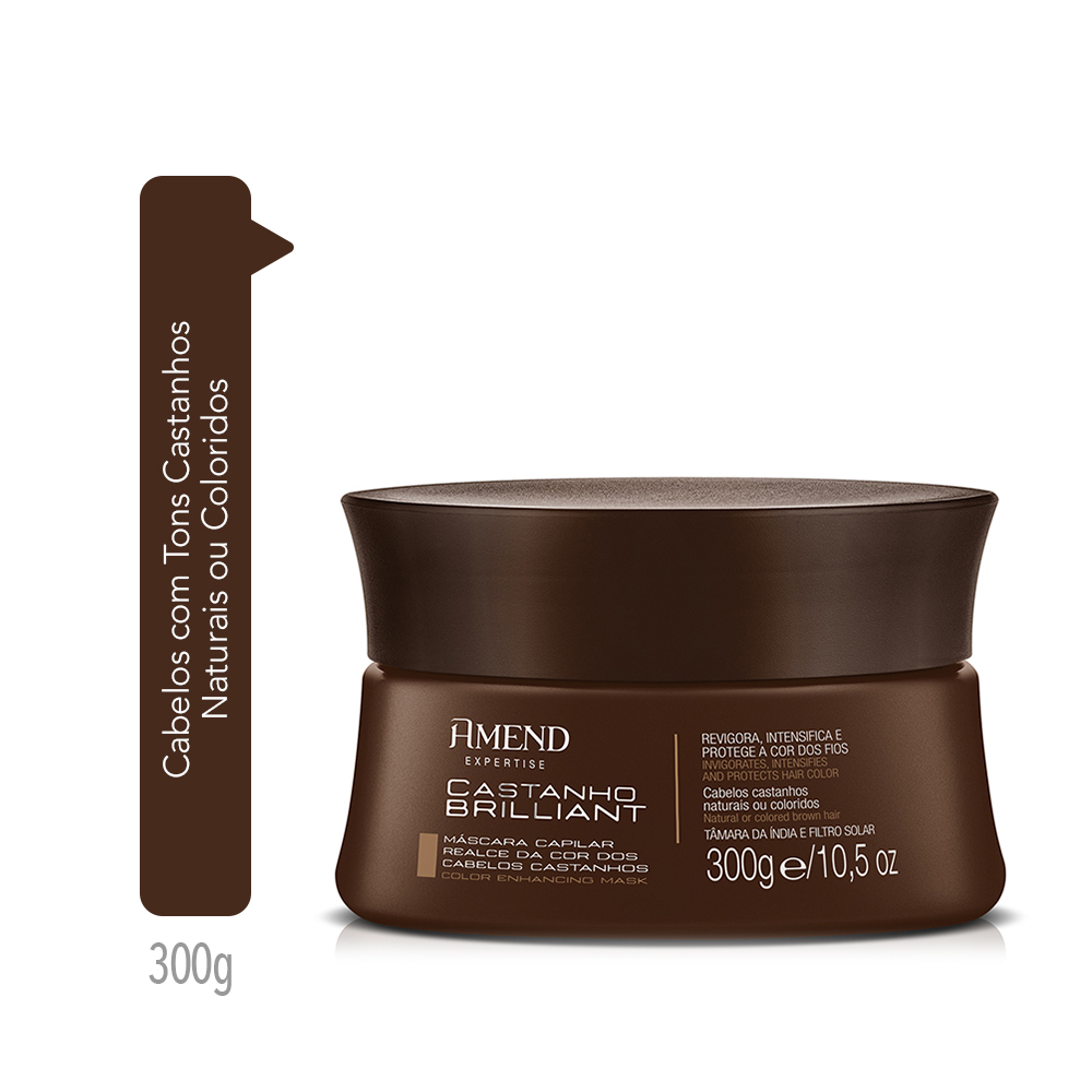 Máscara Amend Expertise Realce da Cor Castanho Brilliant 300g